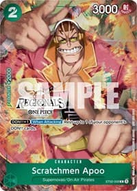 Scratchmen Apoo (Offline Regional 2024) [Participant] - One Piece Promotion Cards - One Piece Card Game card