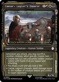 Caesar, Legion's Emperor (Showcase) (Surge Foil) - Universes Beyond: Fallout - Magic: The Gathering card
