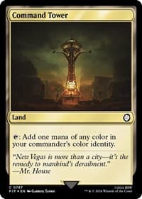Command Tower (Surge Foil) - Universes Beyond: Fallout - Magic: The Gathering card