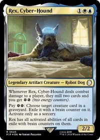 Rex, Cyber-Hound (Surge Foil) - Universes Beyond: Fallout - Magic: The Gathering card