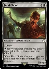 Feral Ghoul (Surge Foil) - Universes Beyond: Fallout - Magic: The Gathering card
