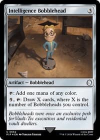 Intelligence Bobblehead (Surge Foil) - Universes Beyond: Fallout - Magic: The Gathering card