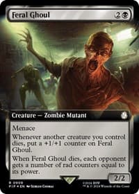 Feral Ghoul (Extended Art) (Surge Foil) - Universes Beyond: Fallout - Magic: The Gathering card