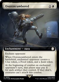 Overencumbered (Extended Art) (Surge Foil) - Universes Beyond: Fallout - Magic: The Gathering card