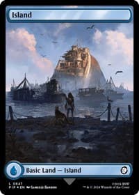 Island (0847) (Surge Foil) - Universes Beyond: Fallout - Magic: The Gathering card