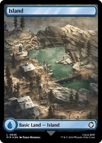 Island (0848) (Surge Foil) - Universes Beyond: Fallout - Magic: The Gathering card