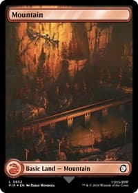 Mountain (0852) (Surge Foil) - Universes Beyond: Fallout - Magic: The Gathering card
