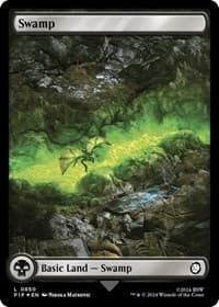 Swamp (0850) (Surge Foil) - Universes Beyond: Fallout - Magic: The Gathering card