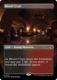 Blood Crypt (Borderless) - Ravnica: Clue Edition - Magic: The Gathering card