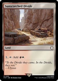 Sunscorched Divide - Universes Beyond: Fallout - Magic: The Gathering card