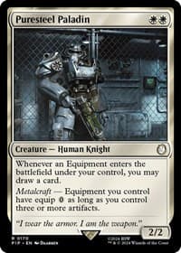 Puresteel Paladin - Universes Beyond: Fallout - Magic: The Gathering card