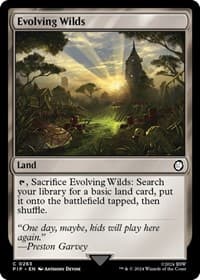 Evolving Wilds - Universes Beyond: Fallout - Magic: The Gathering card