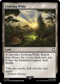 Evolving Wilds (Surge Foil) - Universes Beyond: Fallout - Magic: The Gathering card