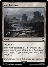 Ash Barrens (Surge Foil) - Universes Beyond: Fallout - Magic: The Gathering card