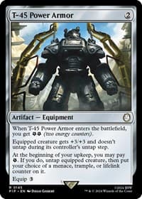 T-45 Power Armor - Universes Beyond: Fallout - Magic: The Gathering card