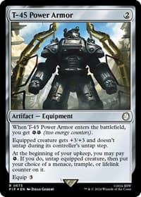 T-45 Power Armor (Surge Foil) - Universes Beyond: Fallout - Magic: The Gathering card