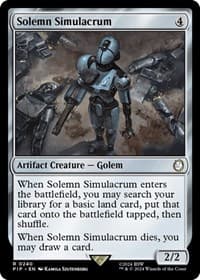Solemn Simulacrum - Universes Beyond: Fallout - Magic: The Gathering card