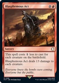 Blasphemous Act - Universes Beyond: Fallout - Magic: The Gathering card