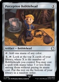 Perception Bobblehead - Universes Beyond: Fallout - Magic: The Gathering card