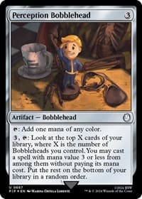 Perception Bobblehead (Surge Foil) - Universes Beyond: Fallout - Magic: The Gathering card