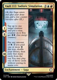 Vault 112: Sadistic Simulation - Universes Beyond: Fallout - Magic: The Gathering card