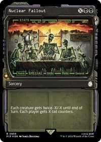 Nuclear Fallout (Showcase) (Surge Foil) - Universes Beyond: Fallout - Magic: The Gathering card