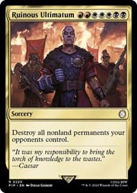 Ruinous Ultimatum - Universes Beyond: Fallout - Magic: The Gathering card