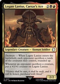 Legate Lanius, Caesar's Ace - Universes Beyond: Fallout - Magic: The Gathering card