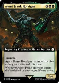 Agent Frank Horrigan (Extended Art) - Universes Beyond: Fallout - Magic: The Gathering card