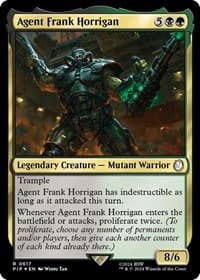 Agent Frank Horrigan (Surge Foil) - Universes Beyond: Fallout - Magic: The Gathering card