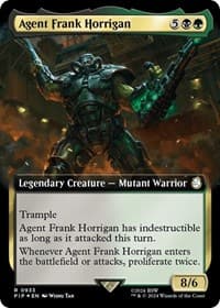 Agent Frank Horrigan (Extended Art) (Surge Foil) - Universes Beyond: Fallout - Magic: The Gathering card