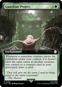 Guardian Project (Extended Art) - Universes Beyond: Fallout - Magic: The Gathering card