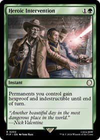 Heroic Intervention - Universes Beyond: Fallout - Magic: The Gathering card