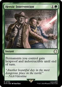 Heroic Intervention (Surge Foil) - Universes Beyond: Fallout - Magic: The Gathering card