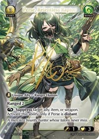Perse, Relentless Raptor - Alchemical Revolution Event Pack - Grand Archive TCG card