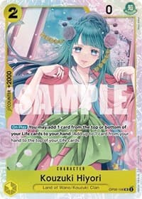 Kouzuki Hiyori - Wings of the Captain - One Piece Card Game card