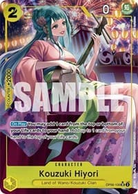 Kouzuki Hiyori (Alternate Art) - Wings of the Captain - One Piece Card Game card