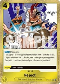 Reject - Wings of the Captain - One Piece Card Game card