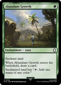 Abundant Growth - Universes Beyond: Fallout - Magic: The Gathering card