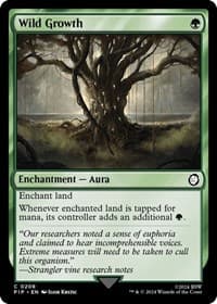 Wild Growth - Universes Beyond: Fallout - Magic: The Gathering card