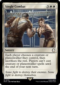 Single Combat - Universes Beyond: Fallout - Magic: The Gathering card