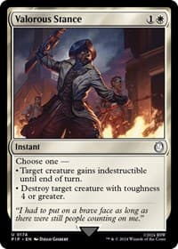 Valorous Stance - Universes Beyond: Fallout - Magic: The Gathering card