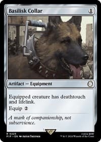 Basilisk Collar - Universes Beyond: Fallout - Magic: The Gathering card