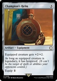 Champion's Helm - Universes Beyond: Fallout - Magic: The Gathering card