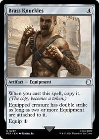 Brass Knuckles - Universes Beyond: Fallout - Magic: The Gathering card