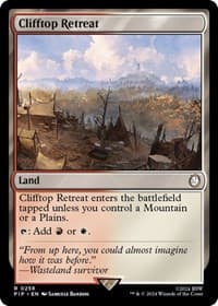 Clifftop Retreat - Universes Beyond: Fallout - Magic: The Gathering card