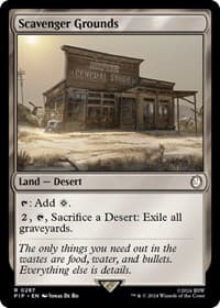 Scavenger Grounds - Universes Beyond: Fallout - Magic: The Gathering card