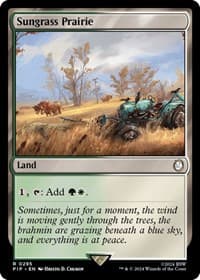 Sungrass Prairie - Universes Beyond: Fallout - Magic: The Gathering card