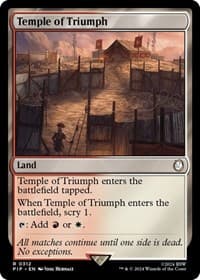 Temple of Triumph - Universes Beyond: Fallout - Magic: The Gathering card