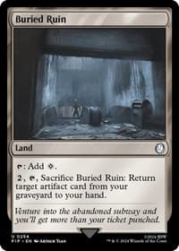 Buried Ruin - Universes Beyond: Fallout - Magic: The Gathering card